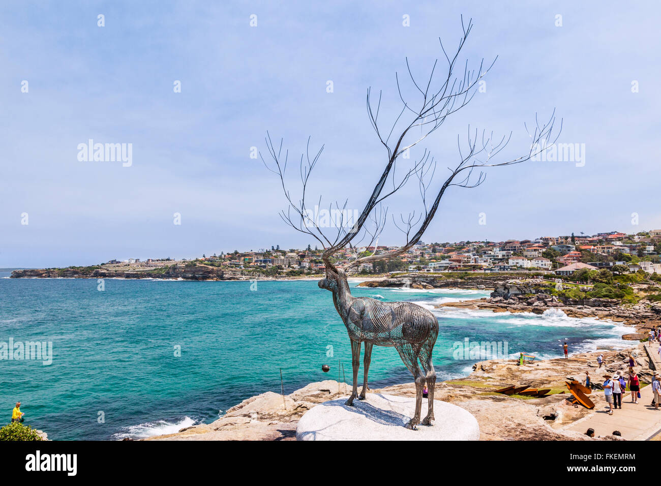 Australia, New South Wales, Sydney, Sculpture by the Sea, staged along Sydney's spectacular Bondi to Tamarama coastal walk. Stock Photo