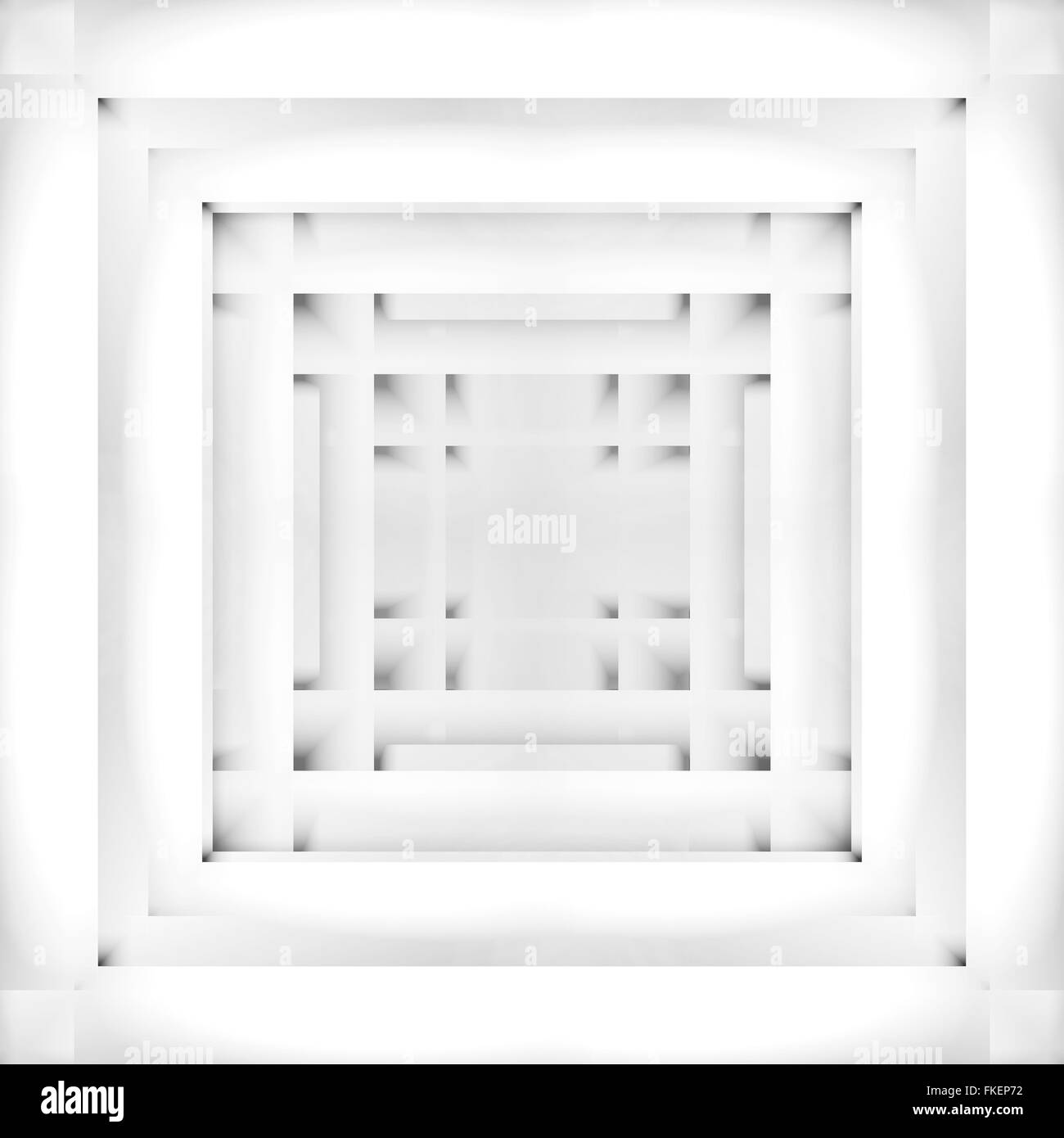 Abstract illustration, white geometric background with squares pattern ...