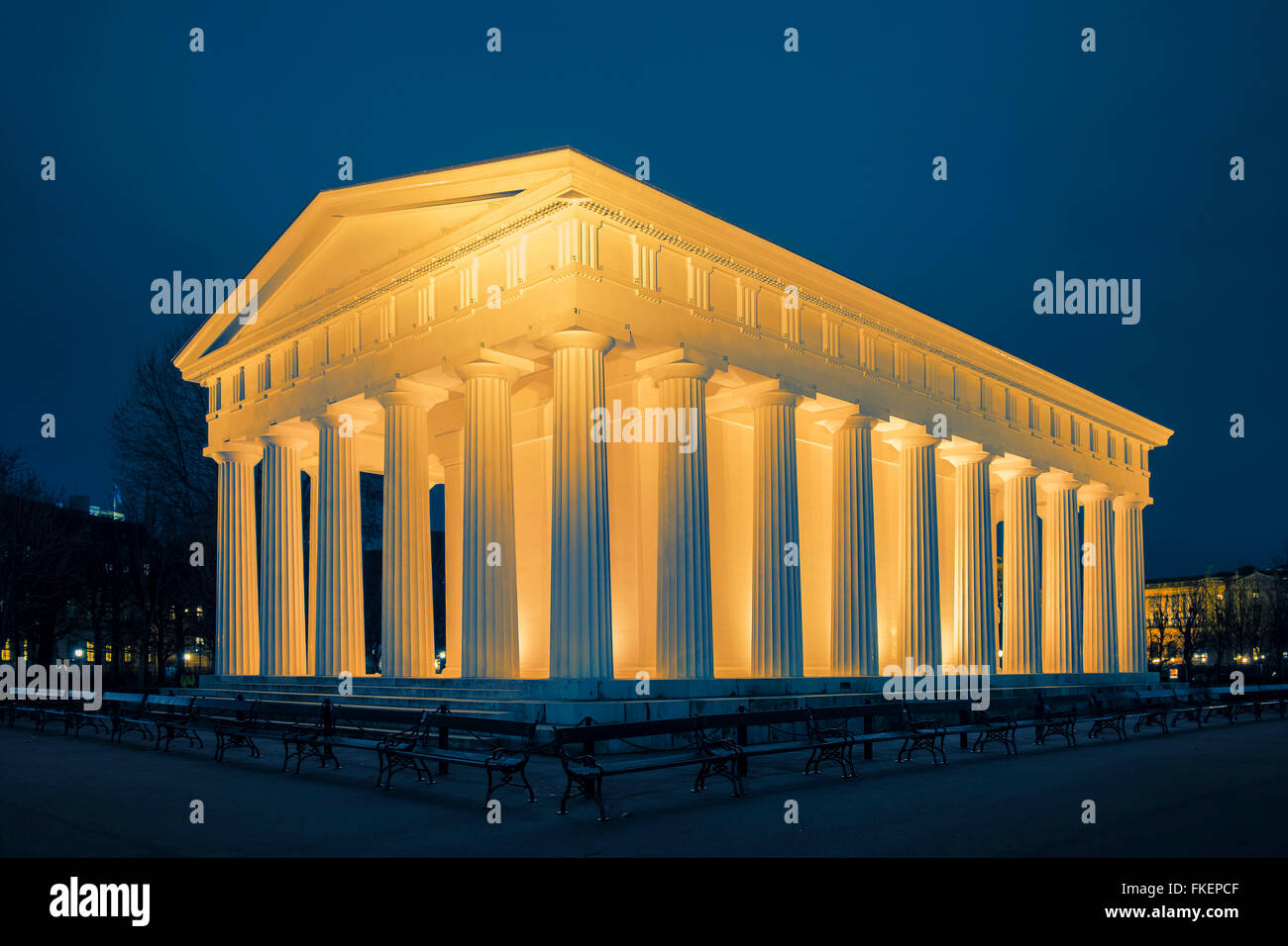 Theseus Temple in the Volksgarten, Vienna, Austria Stock Photo