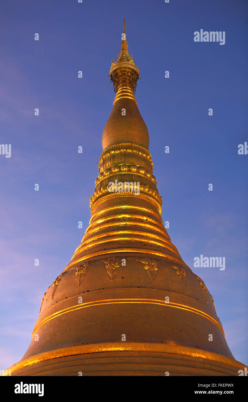 Stupa of Shwedagon Pagoda, Yangon, Myanmar Stock Photo - Alamy