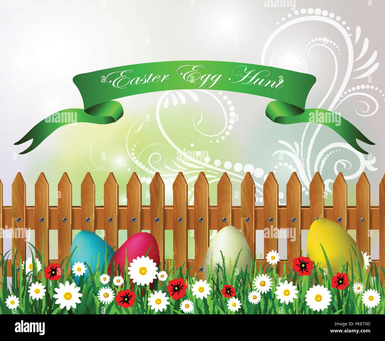 Easter egg hunt background Stock Vector Image & Art - Alamy