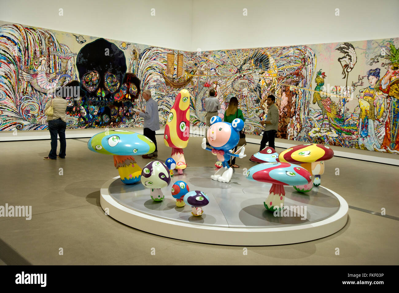 Contemporary Art at the Broad Museum in downtown Los Angeles Stock