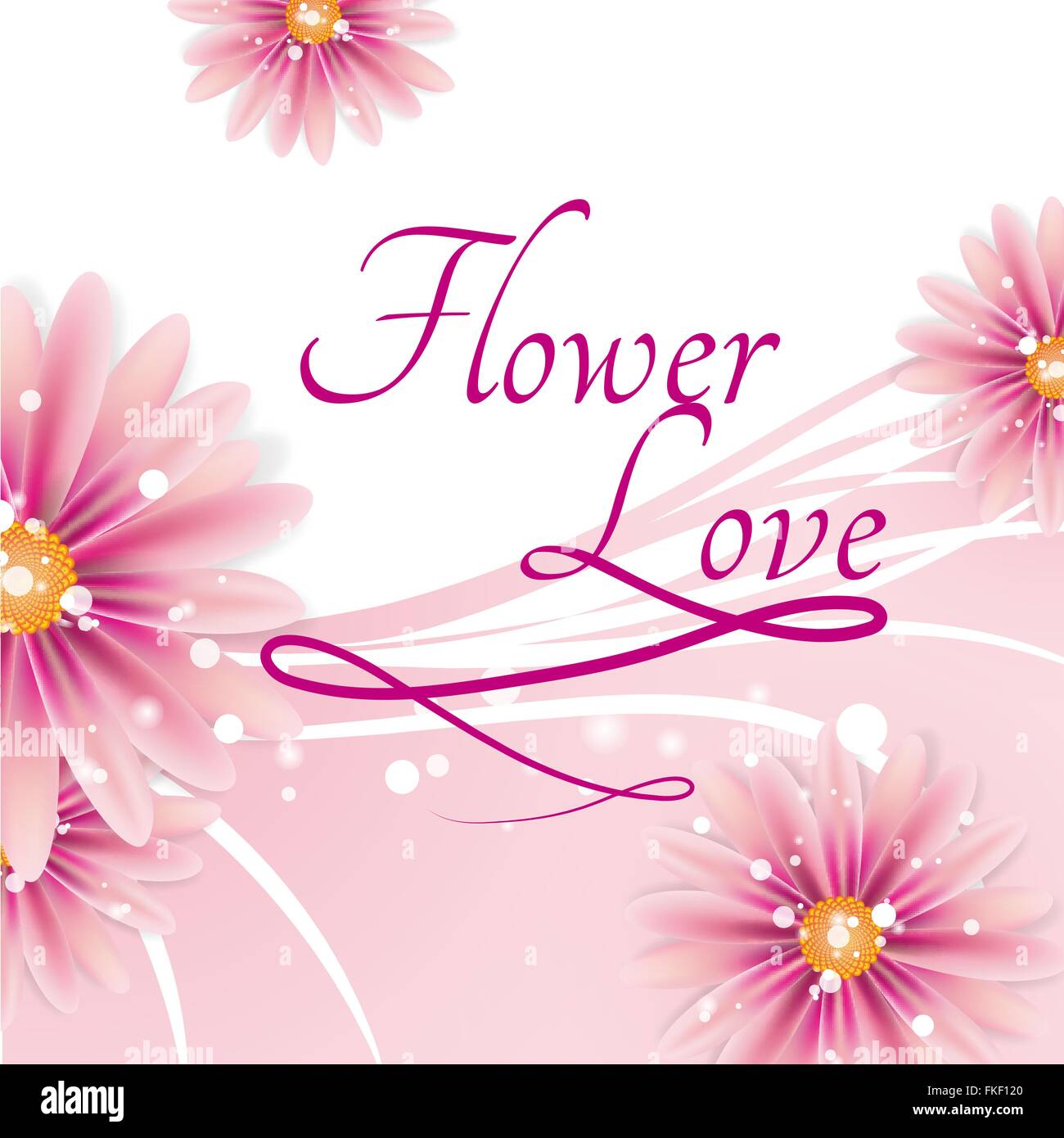 Background pink spring flowers Stock Vector Images - Alamy