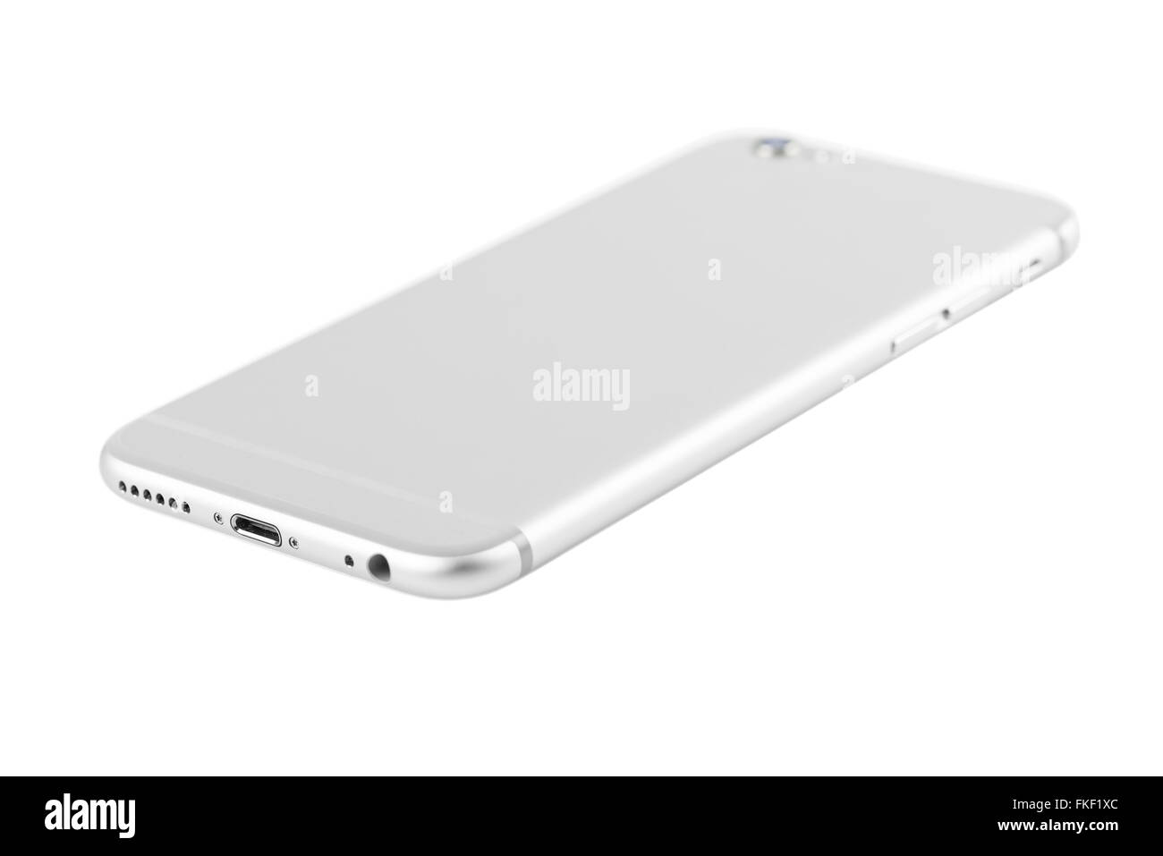 Mobile Phone Mockup On White Background Stock Photo - Alamy