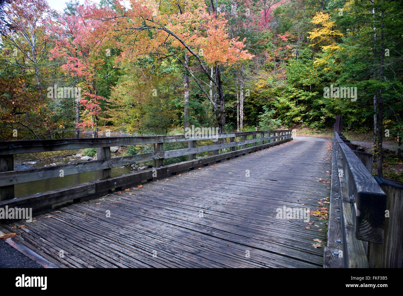 Wooden Bridge Stock Photo