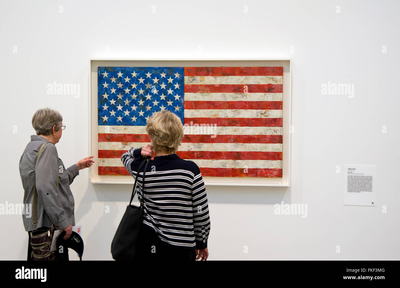 Artwork by Robert Rauschenberg on display at the Broad Museum in downtown Los Angeles Stock Photo