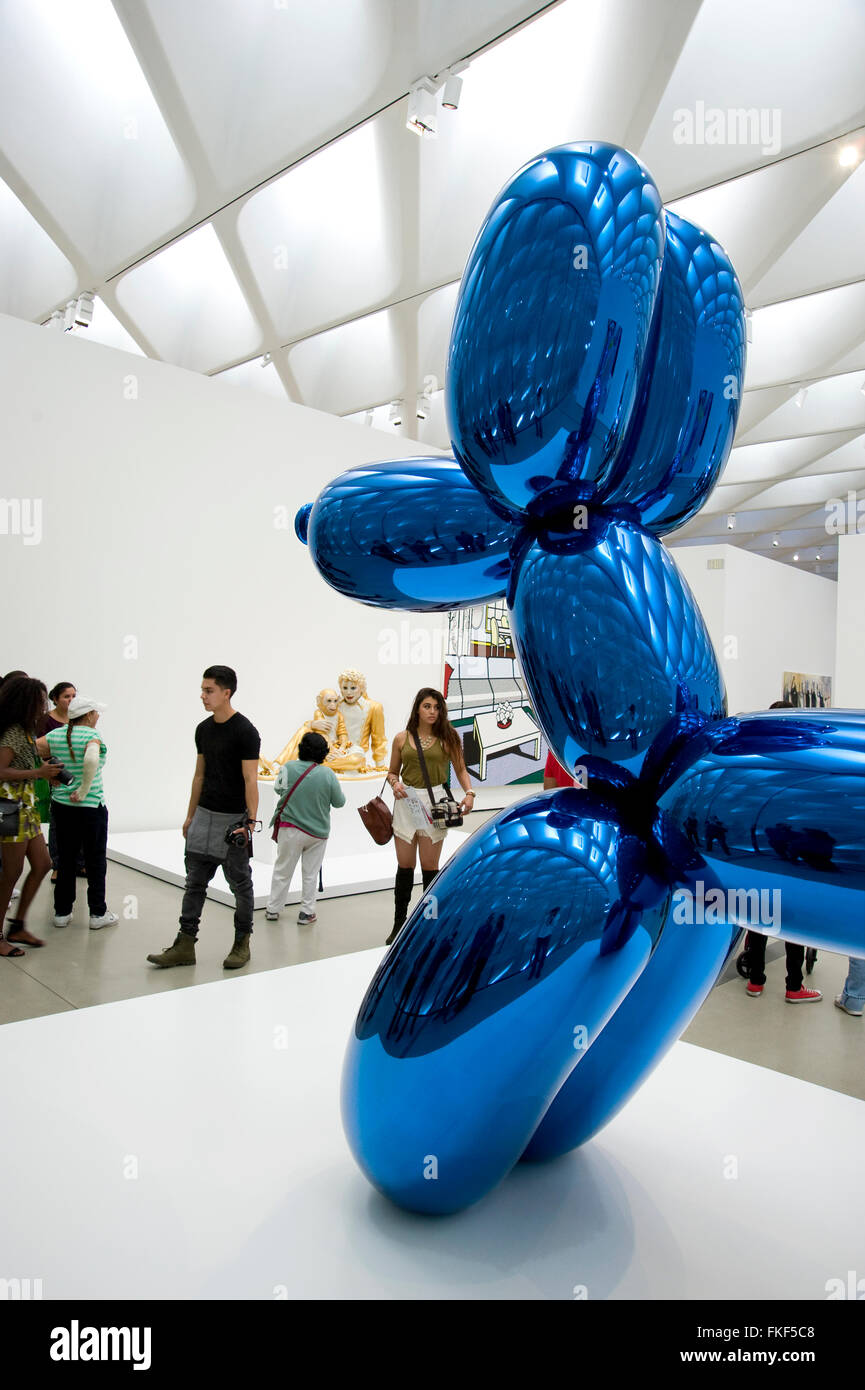 Contemporary Art at the Broad Museum in downtown Los Angeles Stock