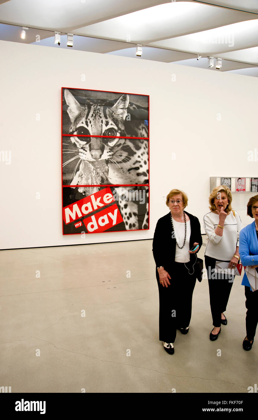 Contemporary Art at the Broad Museum in downtown Los Angeles Stock