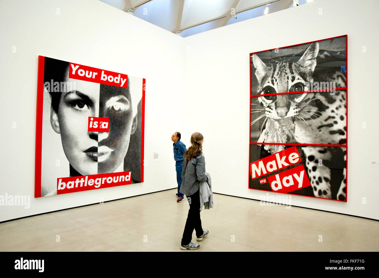 Contemporary Art at the Broad Museum in downtown Los Angeles Stock Photo Alamy