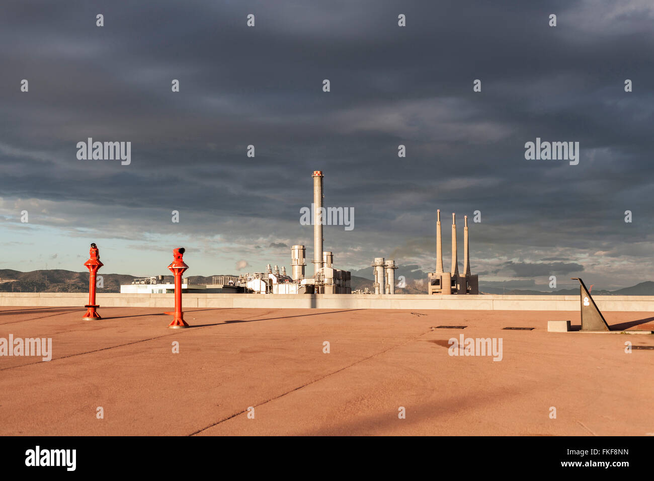 Parc del Forum, Barcelona. Stock Photo