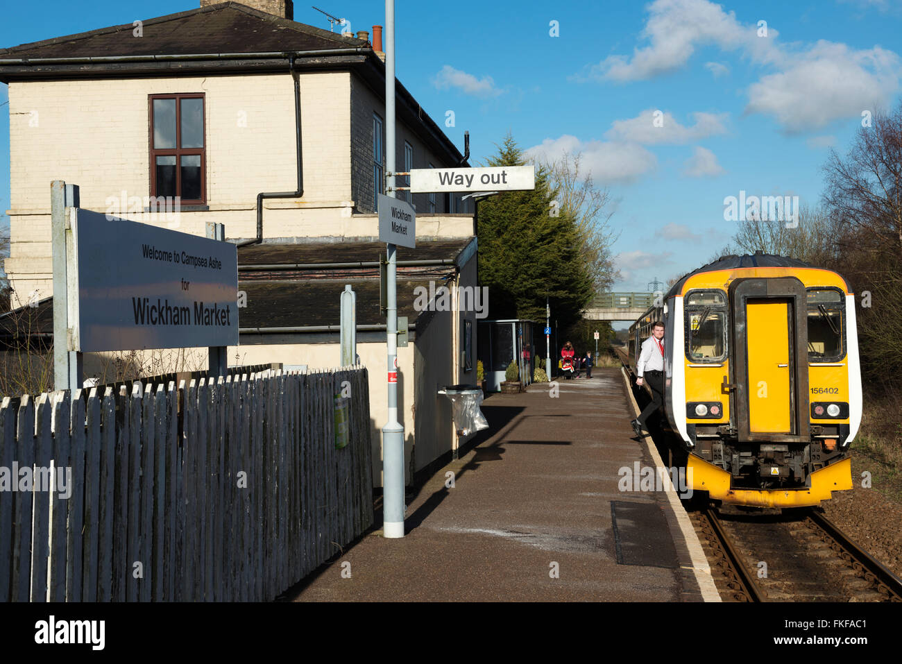 Saxmundham Railway Station Photo Wickham Market to Darsham and Aldeburgh. 8