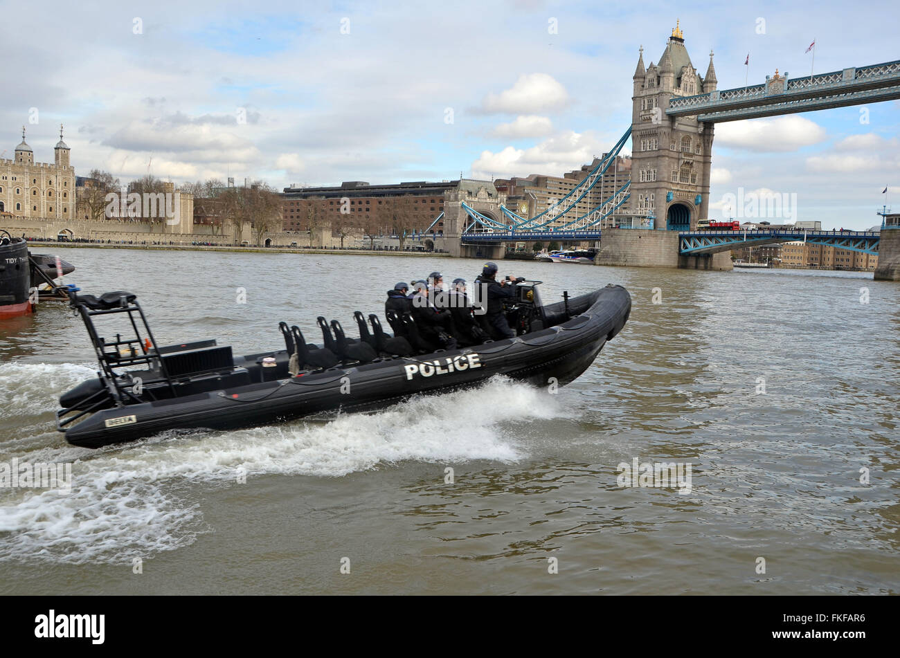 London, UK, 8 March 2016, Metropolitan Police high speed jet engine ...