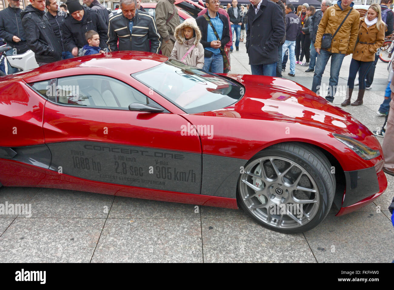CROATIA ZAGREB, 5 OCTOBER 2013 Rimac Concept One electric supercar