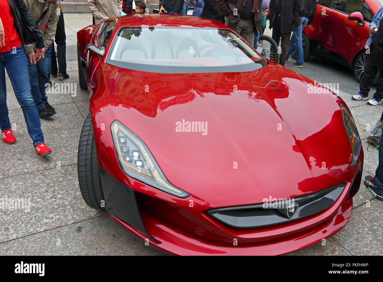 CROATIA ZAGREB, 5 OCTOBER 2013 Rimac Concept One electric supercar