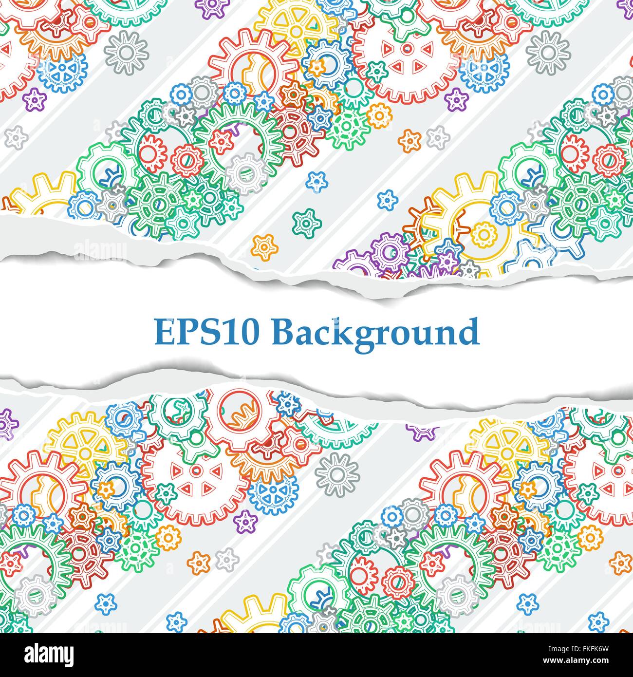 Vector Background with Colored Gears Stock Vector Image & Art - Alamy