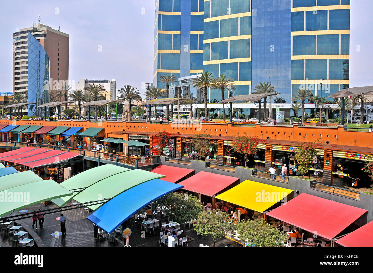 shopping center Miraflores Lima Peru Stock Photo Alamy