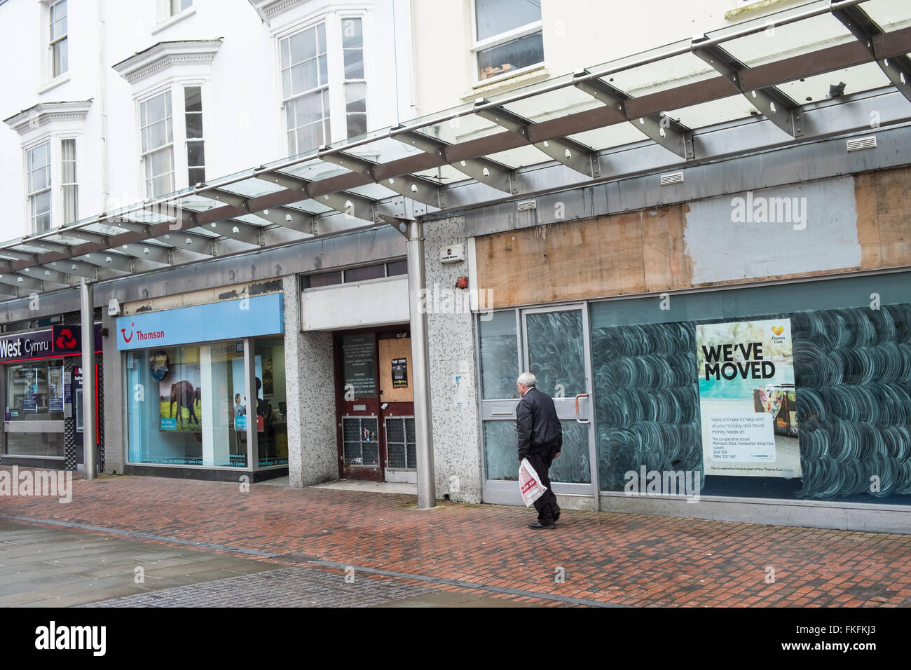Stepney Street, one of the main shopping streets in declining trade in