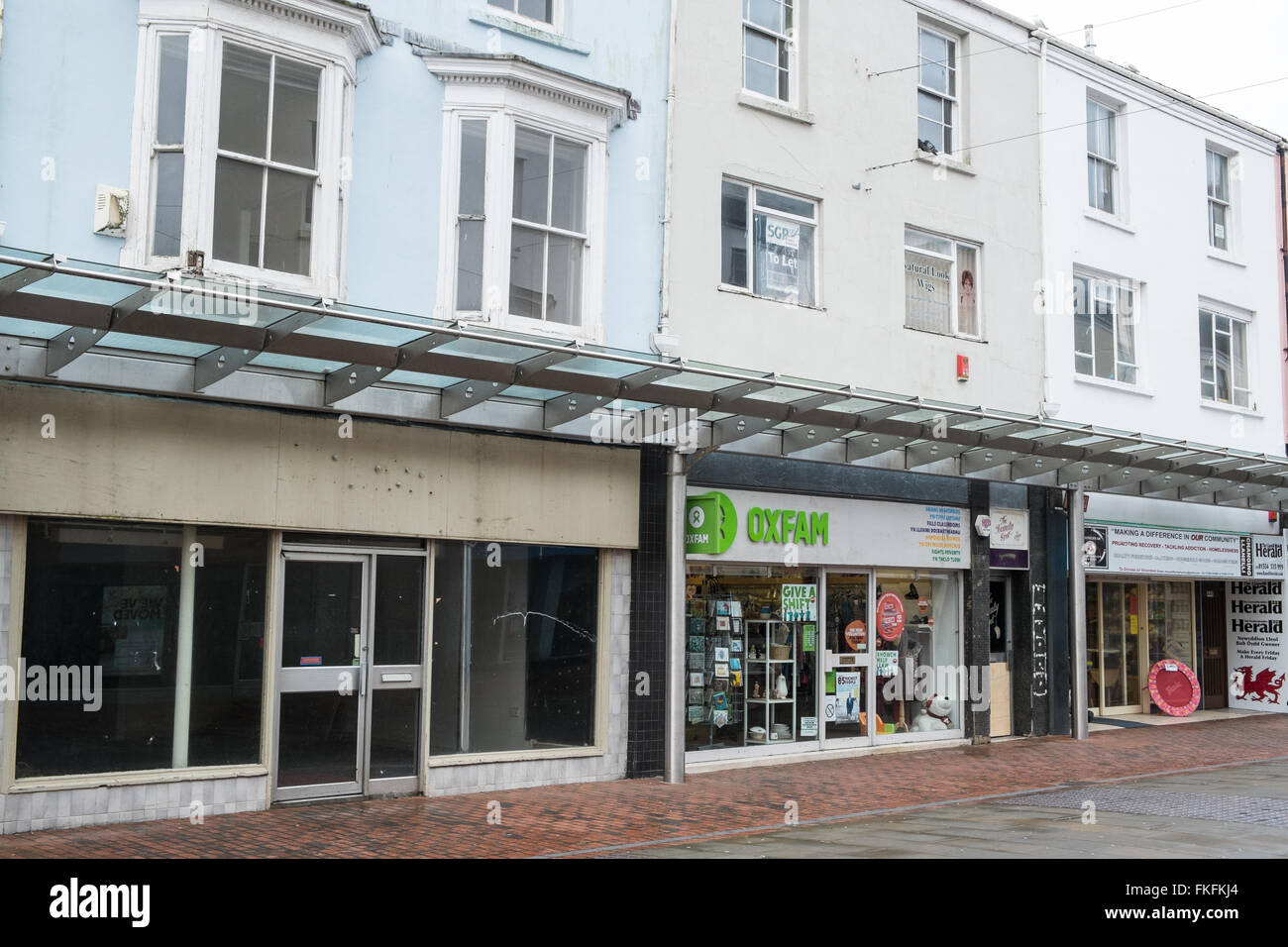 Stepney Street, one of the main shopping streets in declining trade in