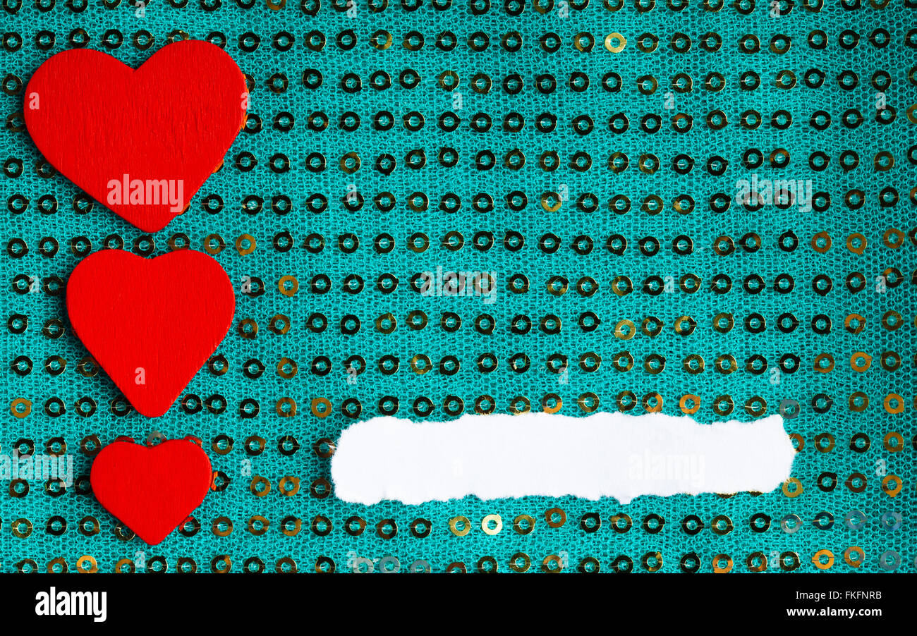 Valentines day background. white paper blank copy space red hearts love ...