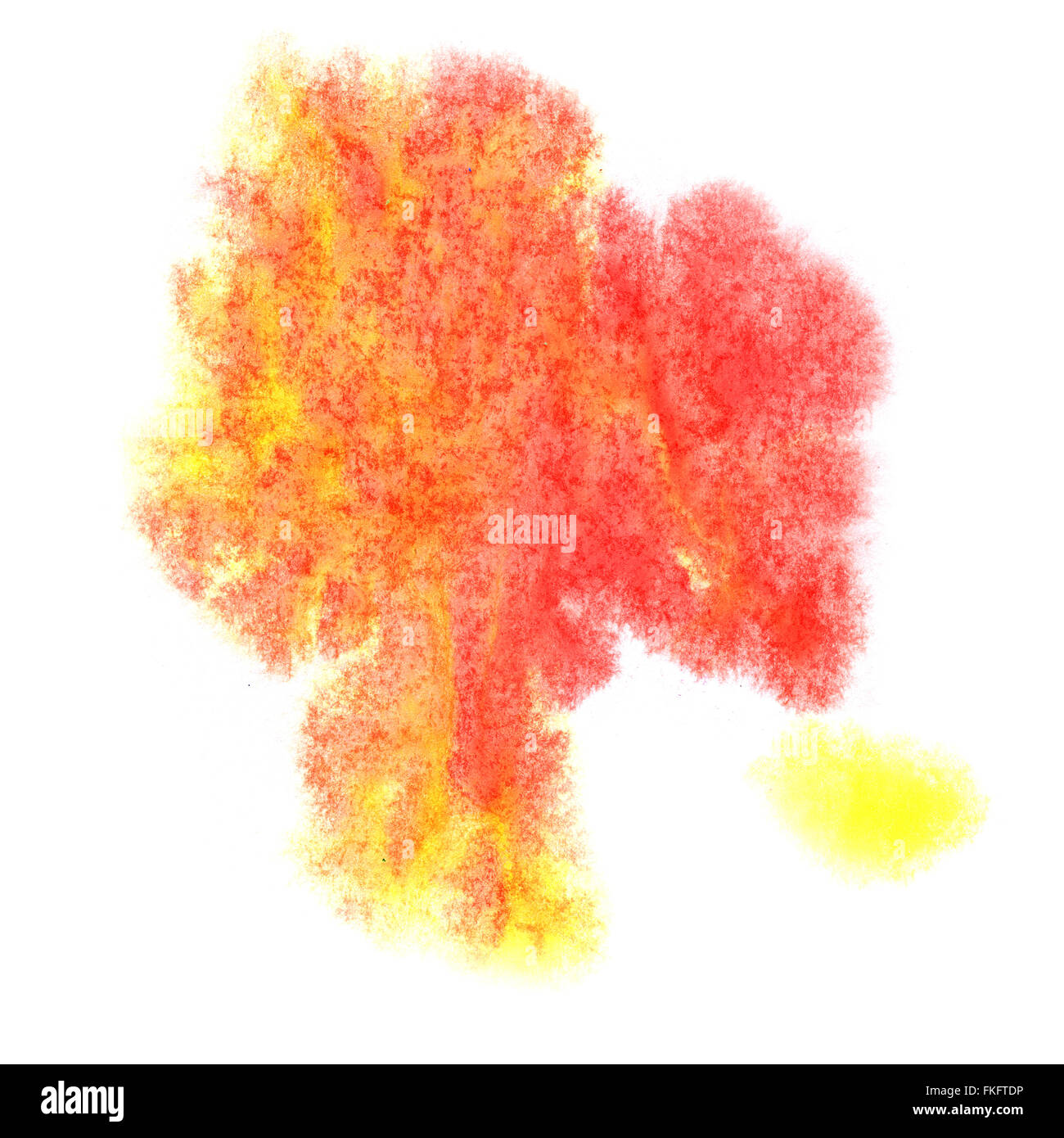 paint splash color ink Red Yellow watercolor isolated stroke Stock ...