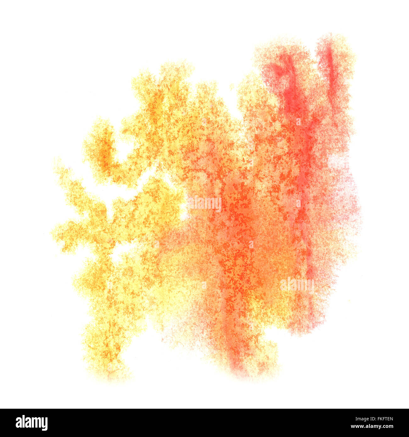 paint splash color ink watercolor isolated Red Yellow stroke Stock ...