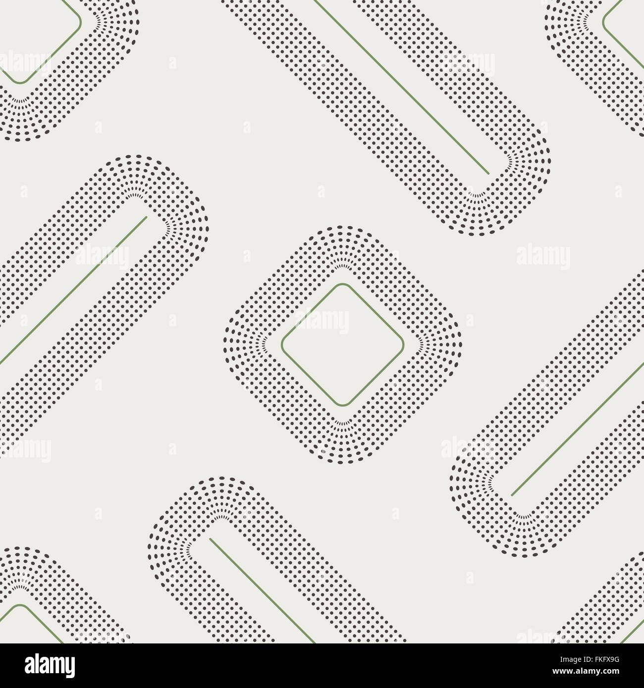 Vector seamless geometric pattern of dots and lines Stock Vector Image ...