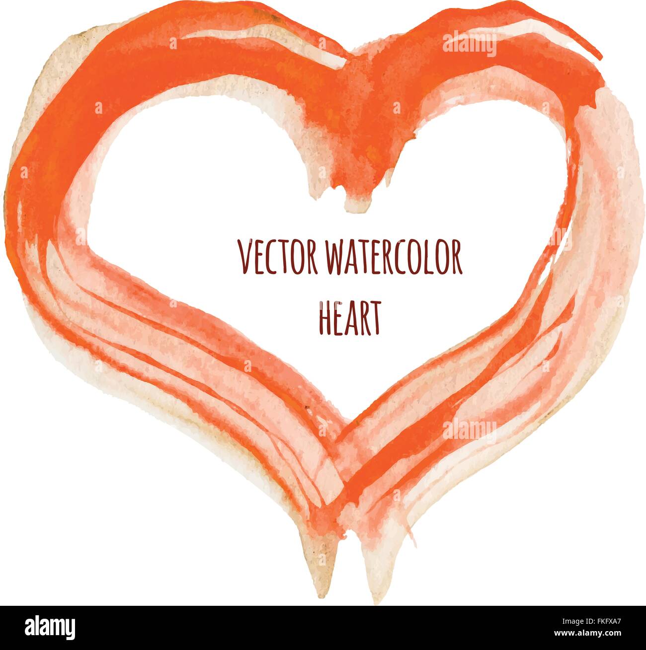 Vector Watercolor Heart Stock Vector Image & Art - Alamy