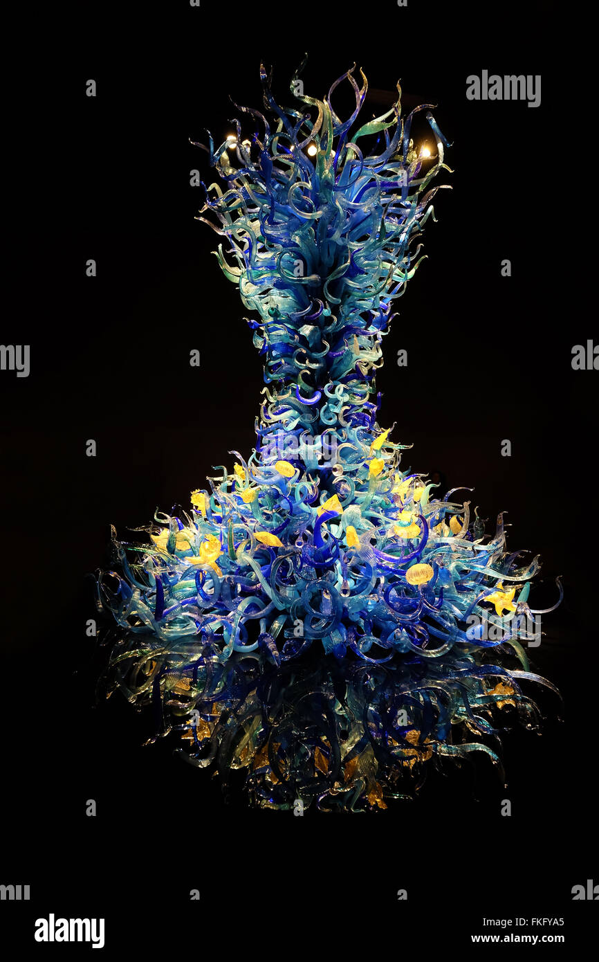 Chihuly Garden and Glass, a museum in Seattle, Washington, showcases ...