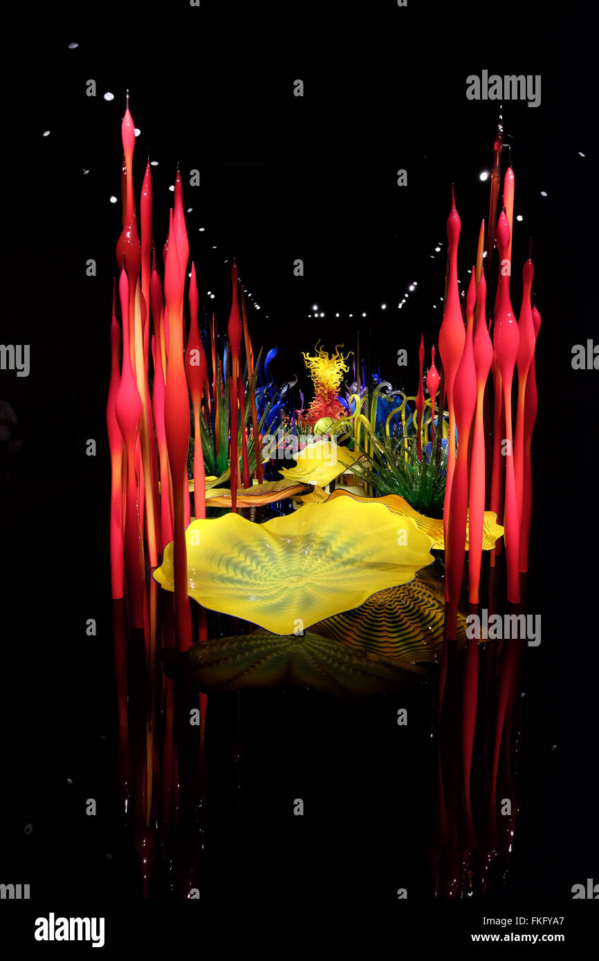 Chihuly Garden and Glass, a museum in Seattle, Washington, showcases ...