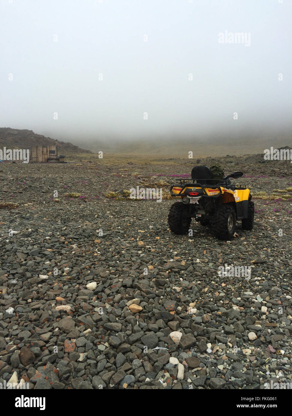 On a fishing adventure at ulukhaktok, Holman, Northwest Territories, Canada Stock Photo