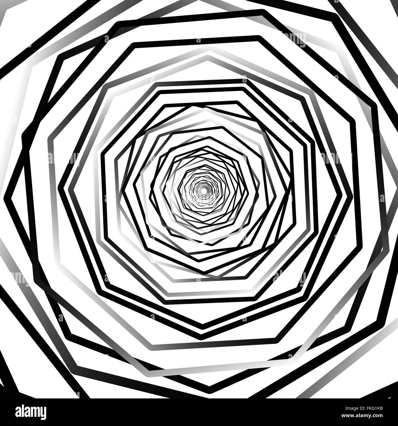 Abstract Background With Random Rotating Octagon Shapes Stock Vector 