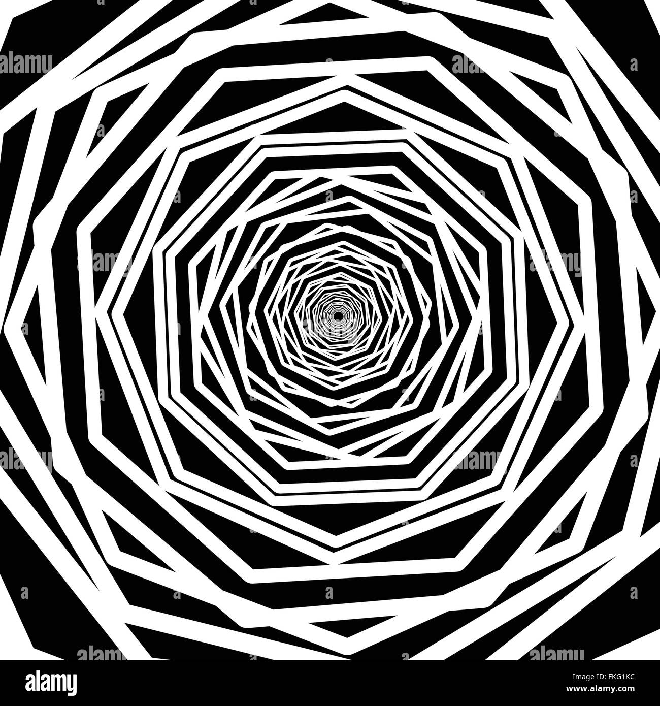 Abstract Background With Random Rotating Octagon Shapes Stock Vector 