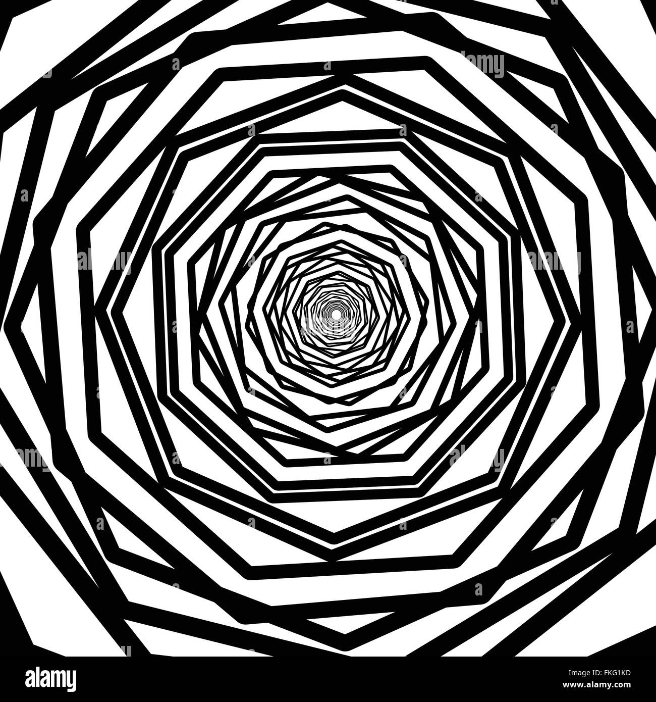 Abstract Background With Random Rotating Octagon Shapes Stock Vector 