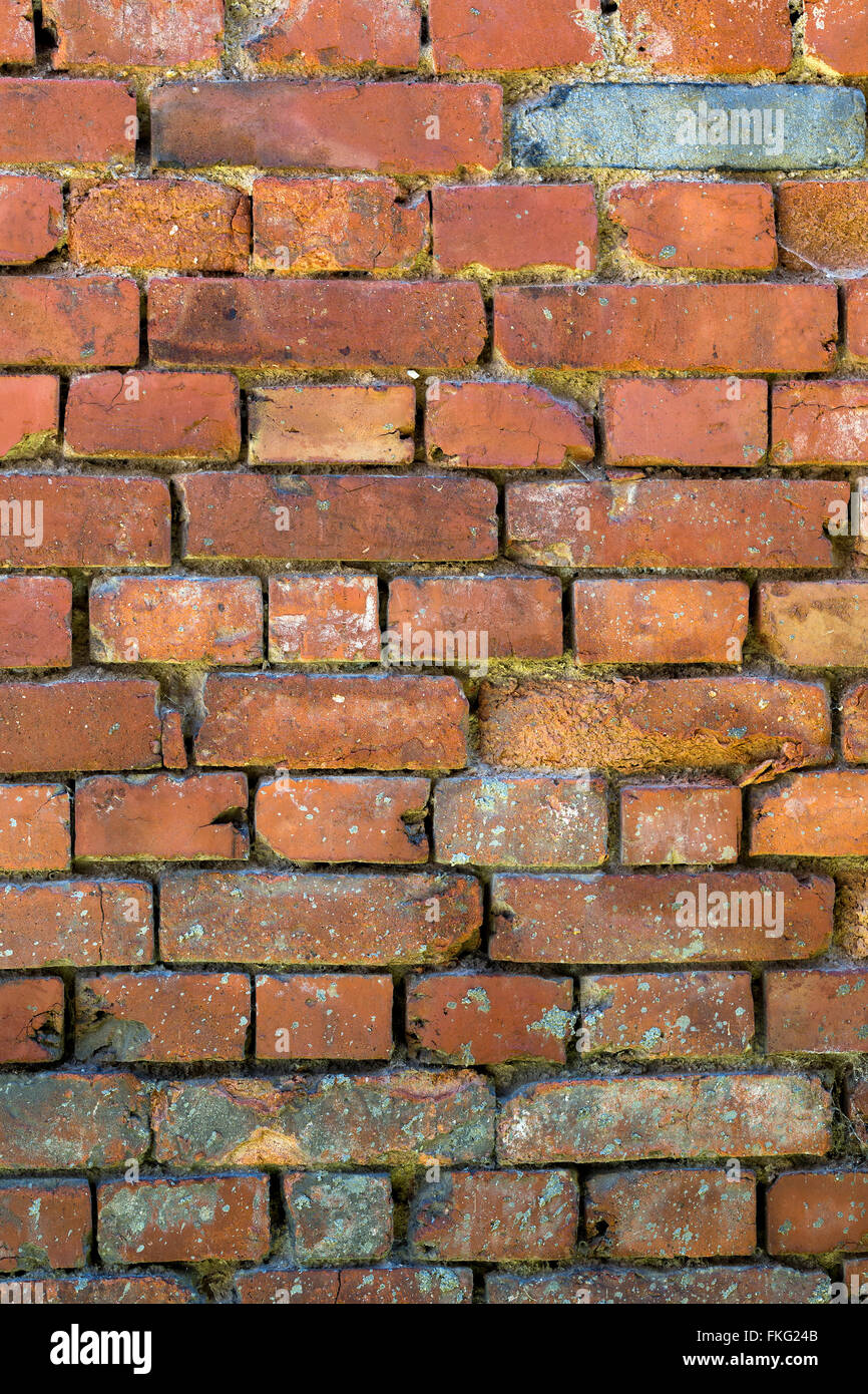 old wall with red brick grunge texture for background Stock Photo - Alamy