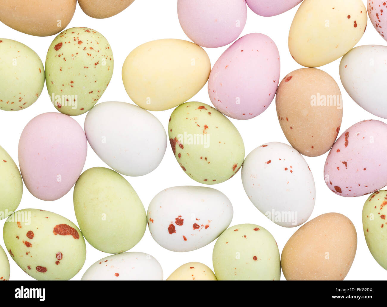 Assorted colorful chocolate easter eggs isolated on white Stock Photo ...
