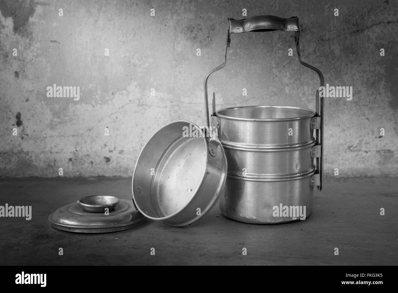 food containers at asian kitchen, still life Stock Photo Alamy
