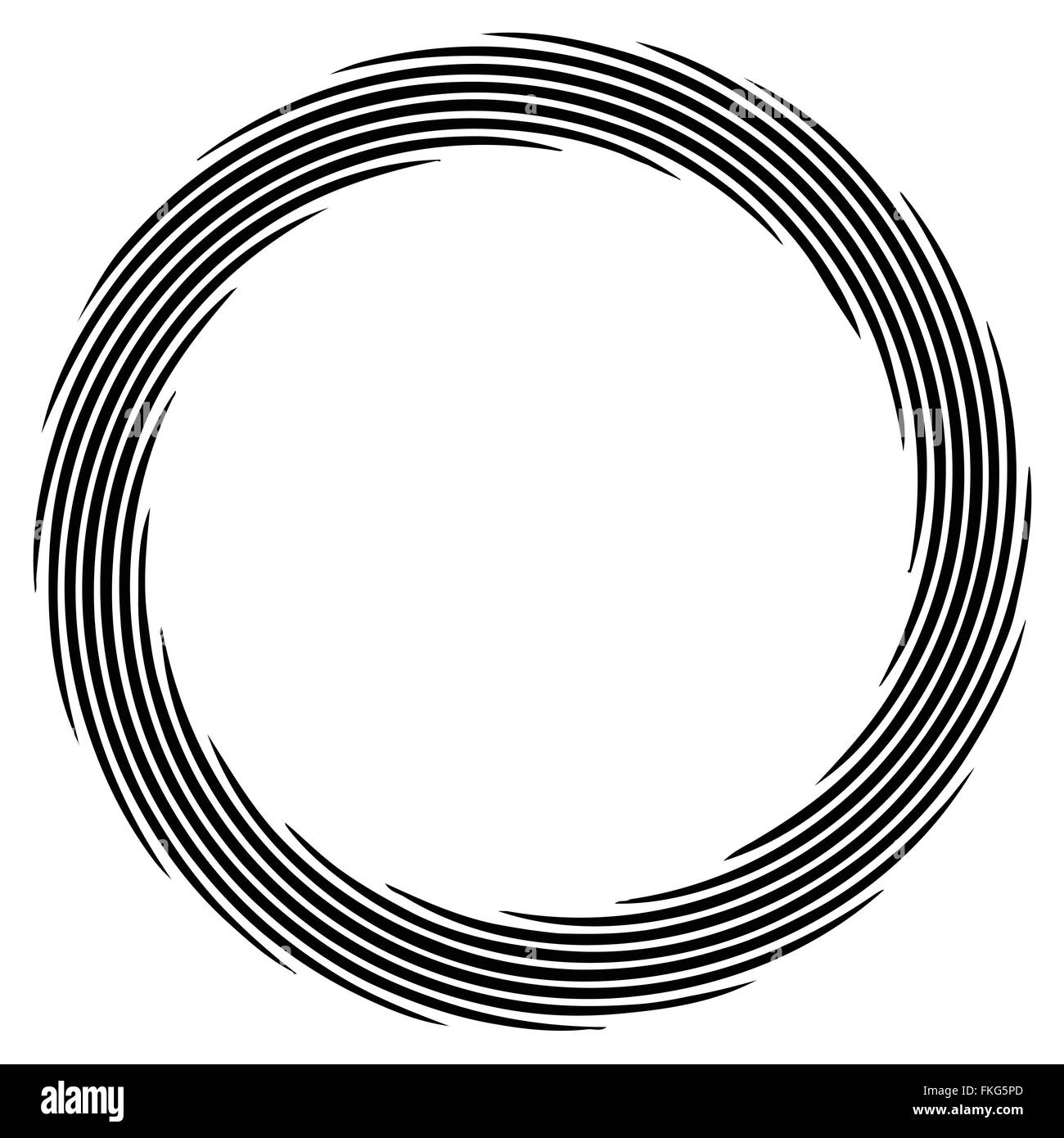 Abstract spirally element. Spinning, vortex graphic. Concentric circles ...