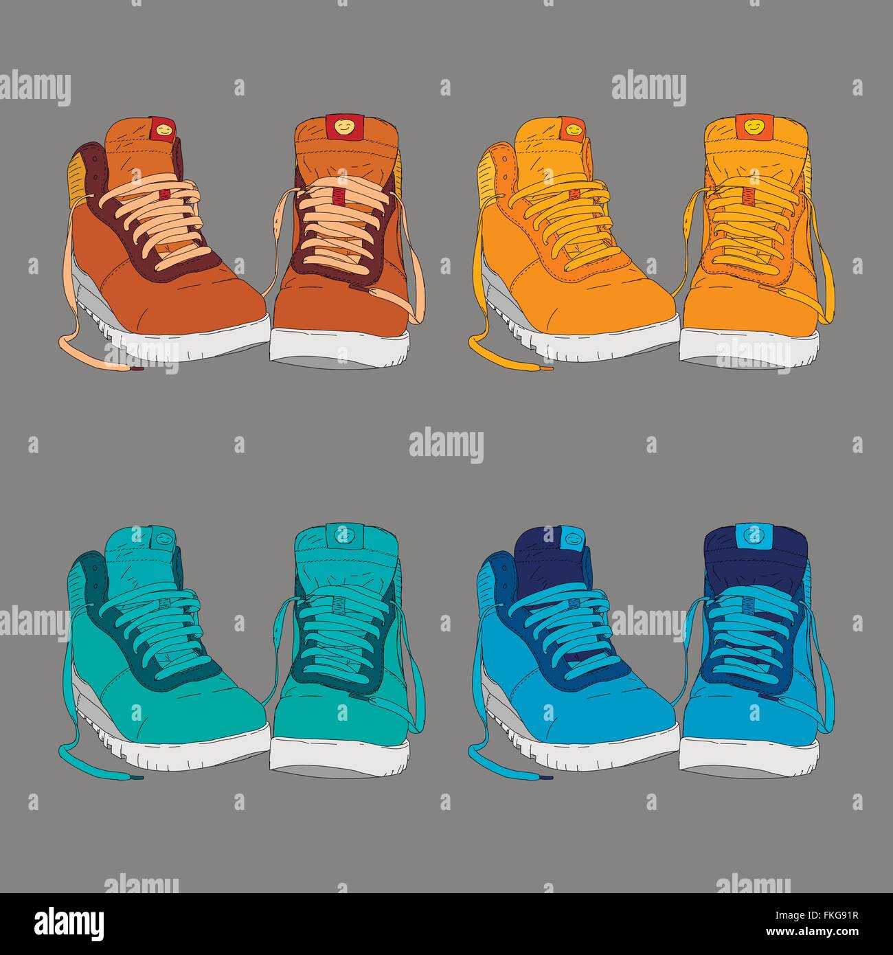 Vector illustration of shoes Stock Vector Image & Art - Alamy