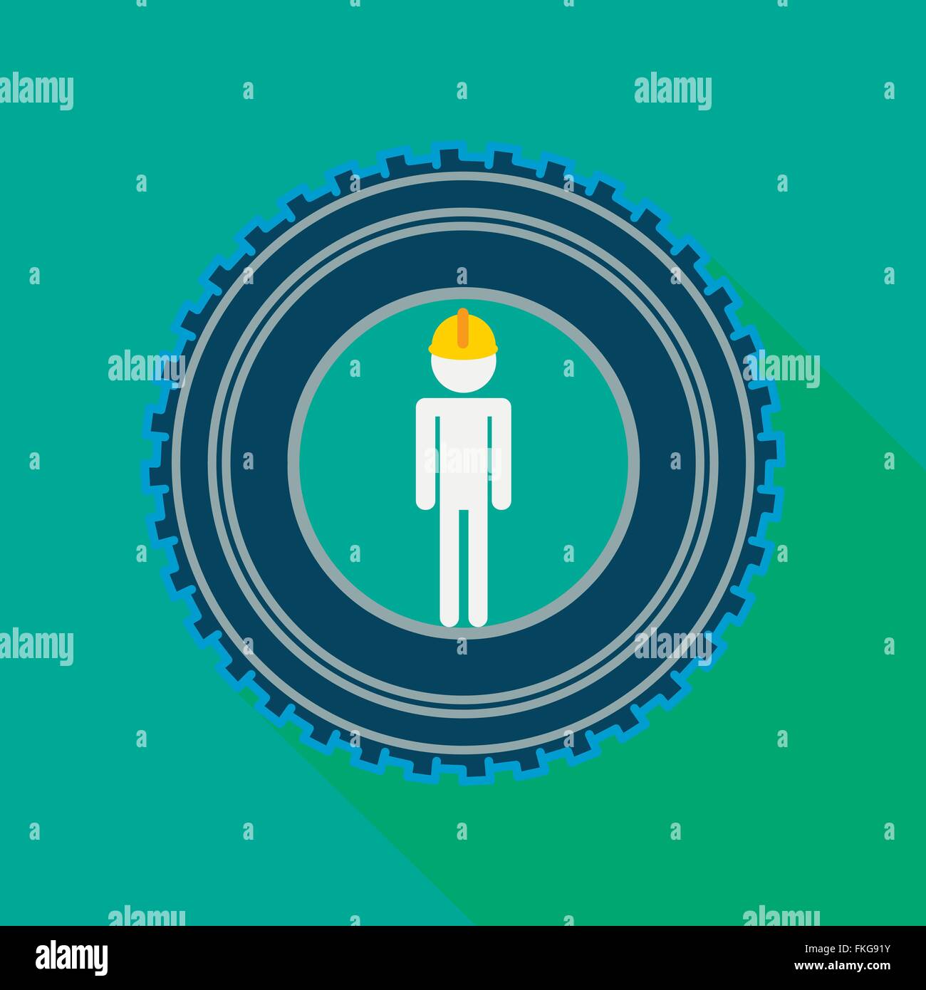 Heavy industry worker Stock Vector Images - Alamy