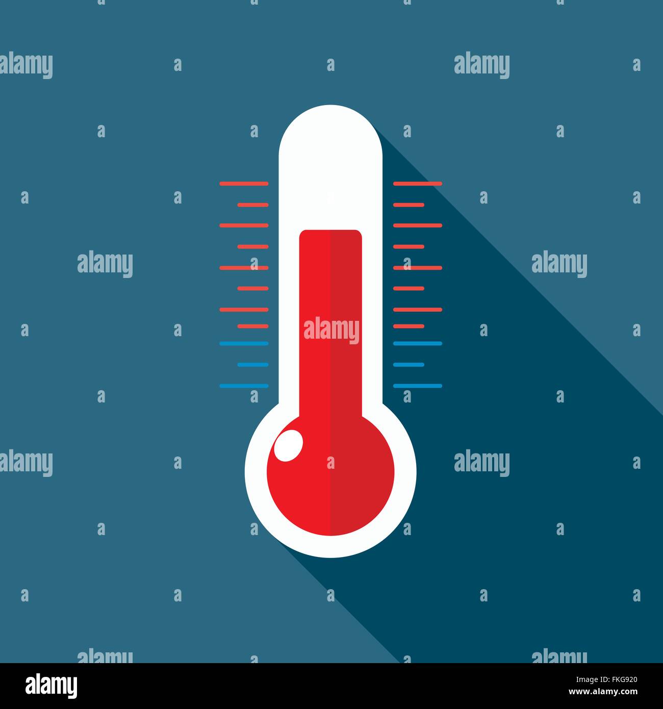 Vector flat Thermometer Stock Vector Image & Art Alamy