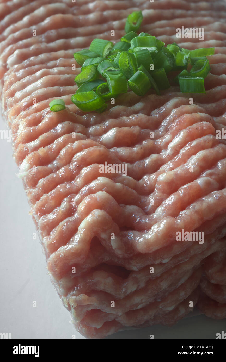 Schweinemett, Hackepeter, seasoned minced pork meat to be eaten raw Stock Photo