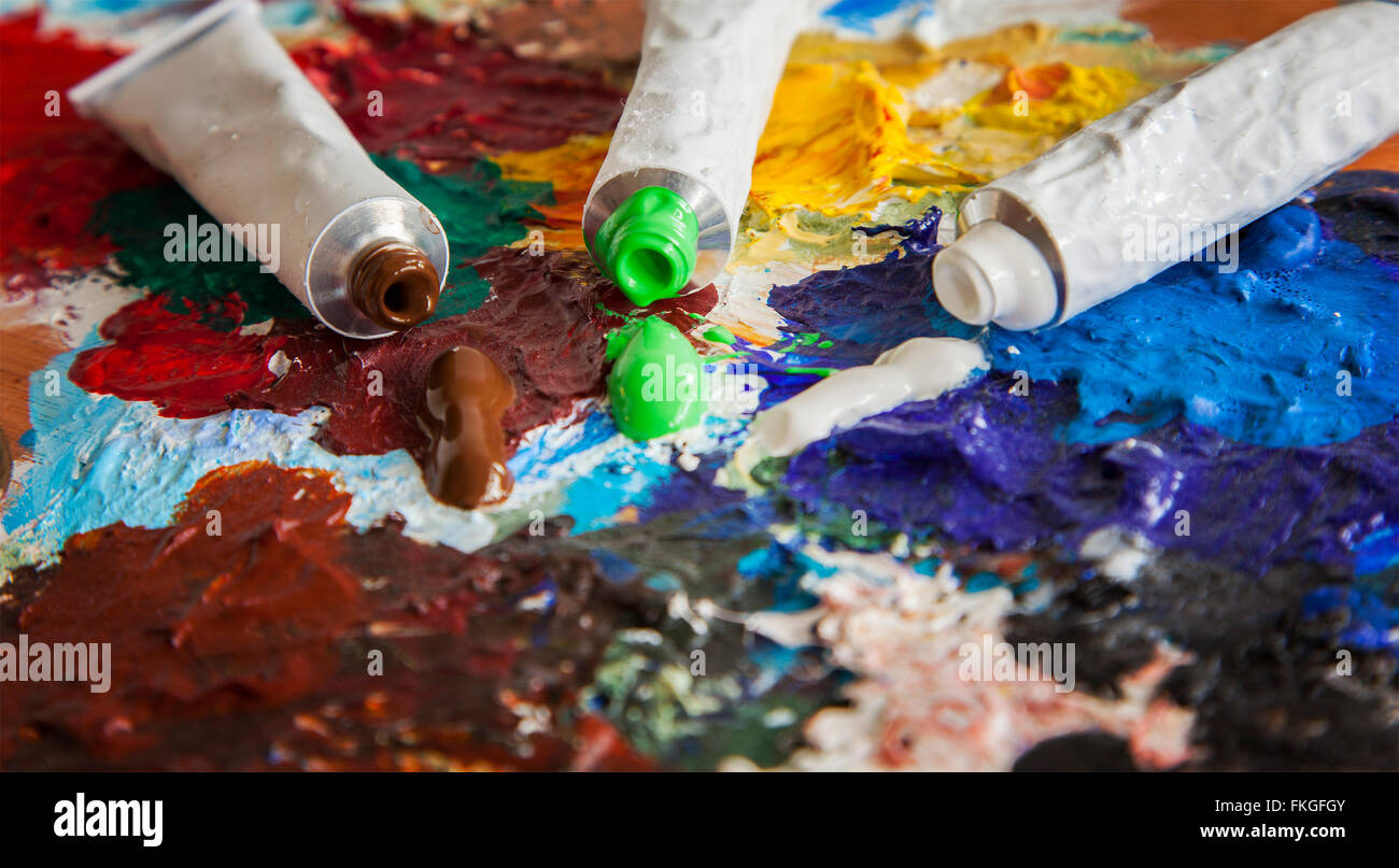 Image of artists paint tubes Stock Photo Alamy