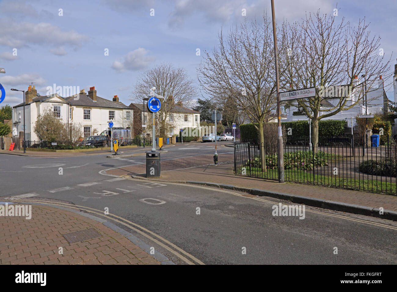 Junction of Bellenden Road and Elm Grove in Peckham, London. Upmarket