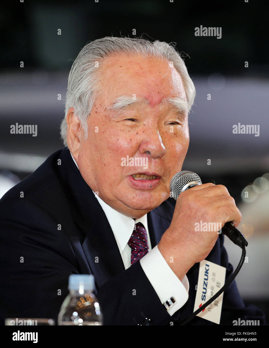 Tokyo, Japan. 9th Mar, 2016. Japanese automaker Suzuki Motor chairman