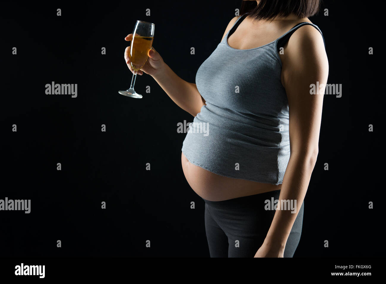pregnant mother drinking Stock Photo Alamy