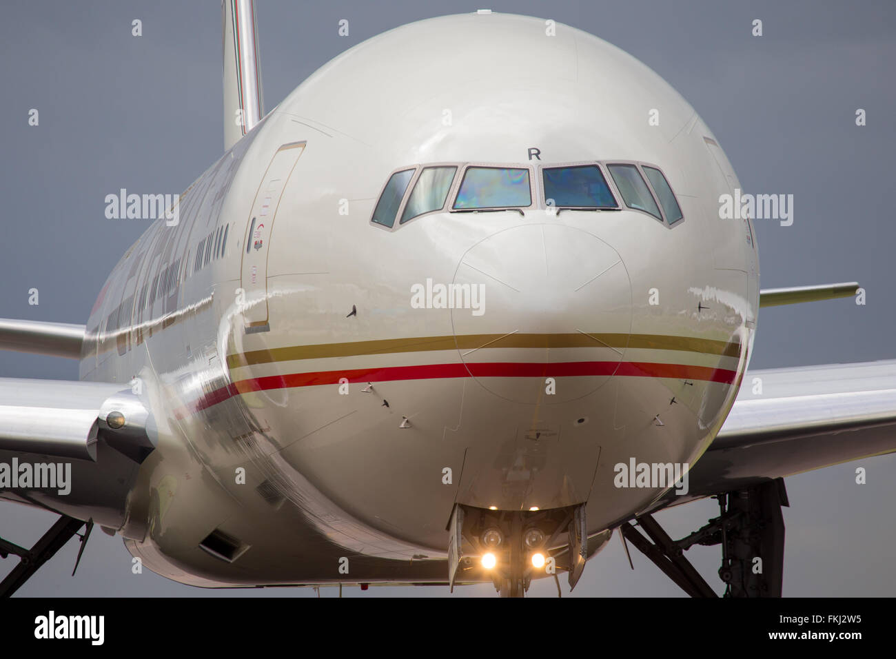 Etihad Boeing 777 Aircraft Stock Photo