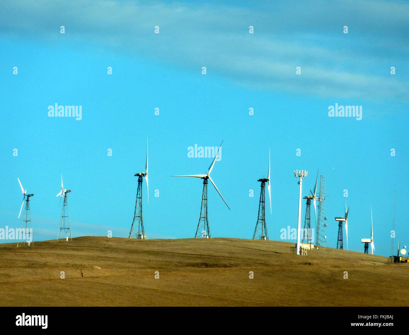Windmill Farm, Altamont Pass, Central Valley, California, used for