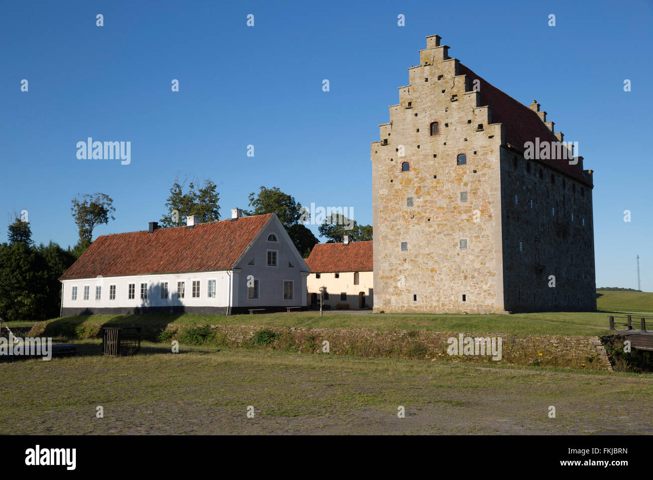 Glimmingehus castle, near Skillinge, Skane, South Sweden, Sweden, Scandinavia, Europe Stock Photo