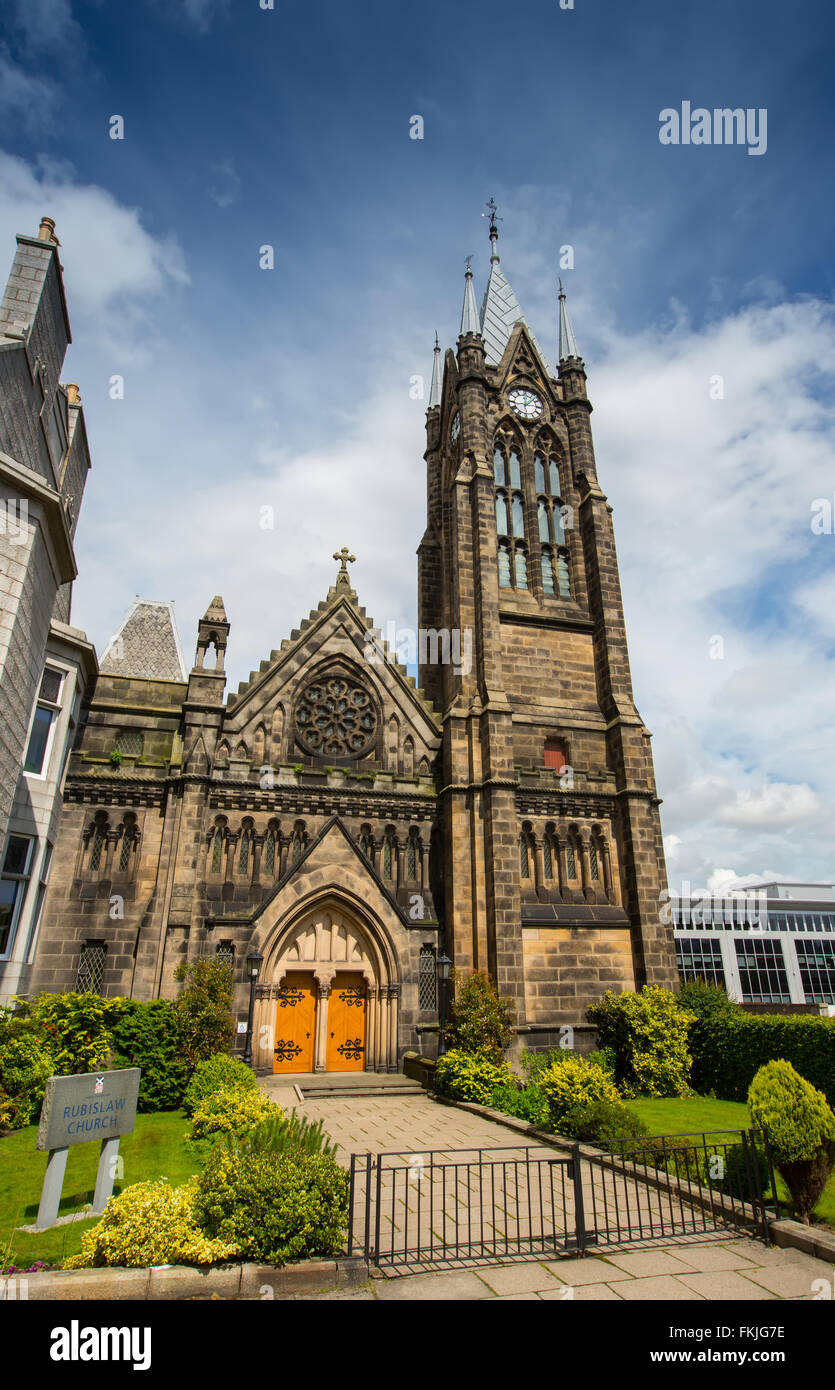 Rubislaw Church in the city of Aberdeen in Scotland, UK Stock Photo