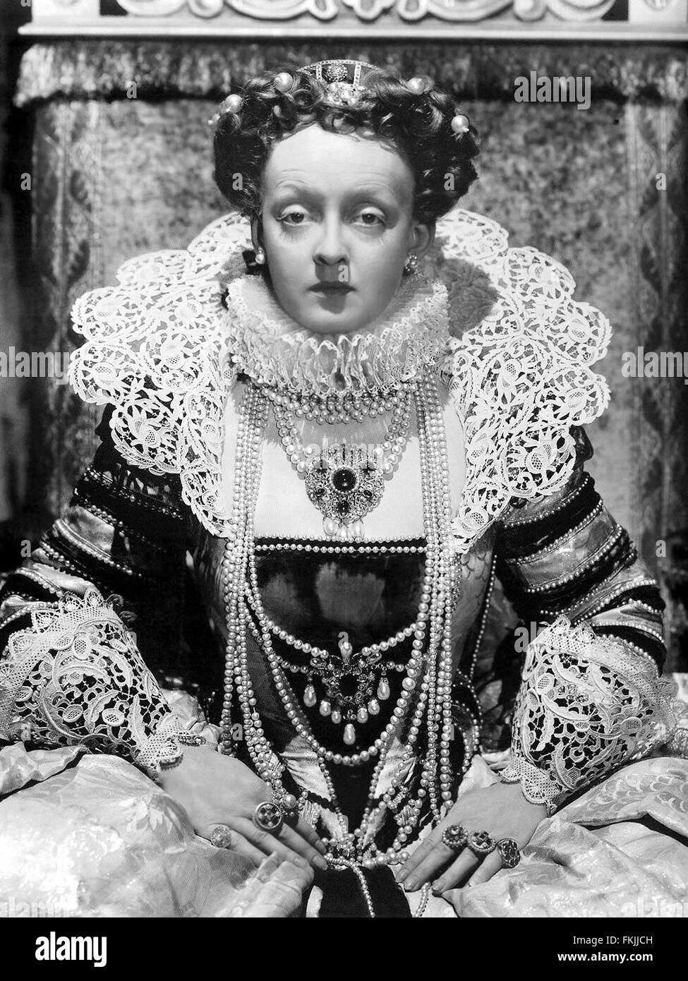 Portrait of Davis Bette in Private Lives of Elizabeth and Essex The   Stock Photo
